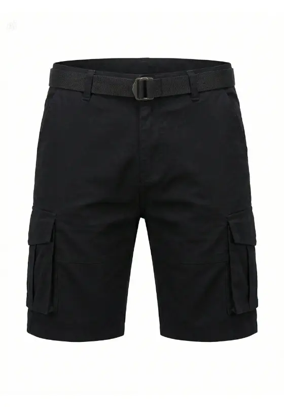 Khaki cargo shorts