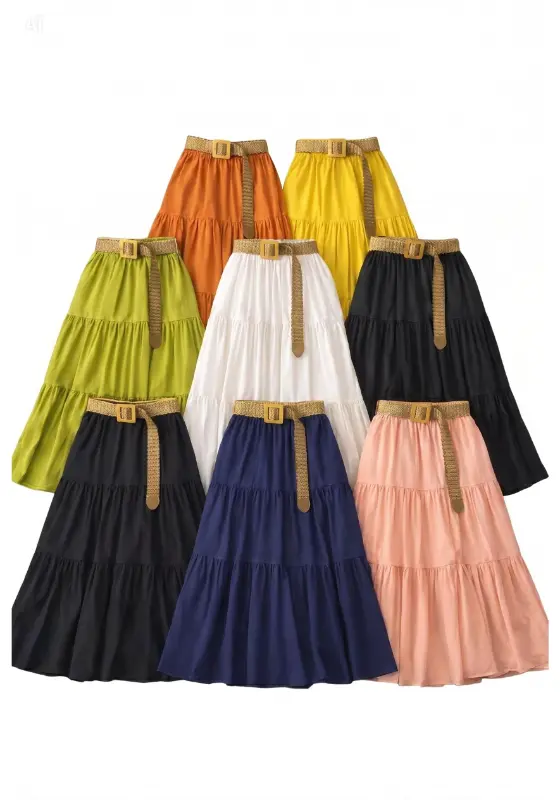 Tiered Maxi Skirts