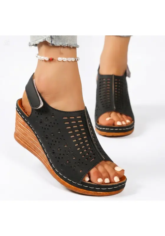 Open toe Wedge