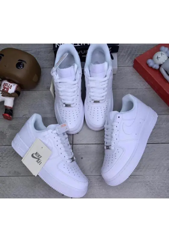 white Nike Air Force 1 sneakers