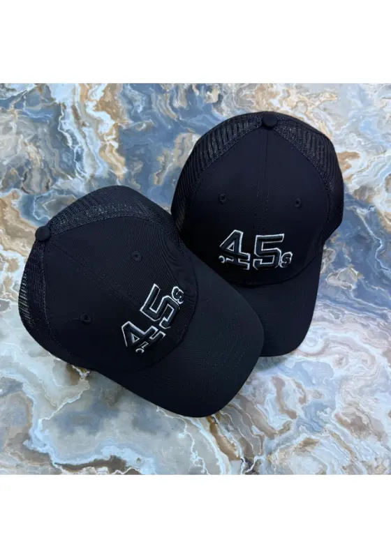 black mesh trucker cap
